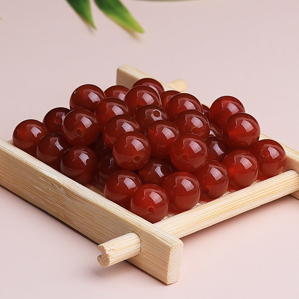 E102-Natural Red Agate Bead