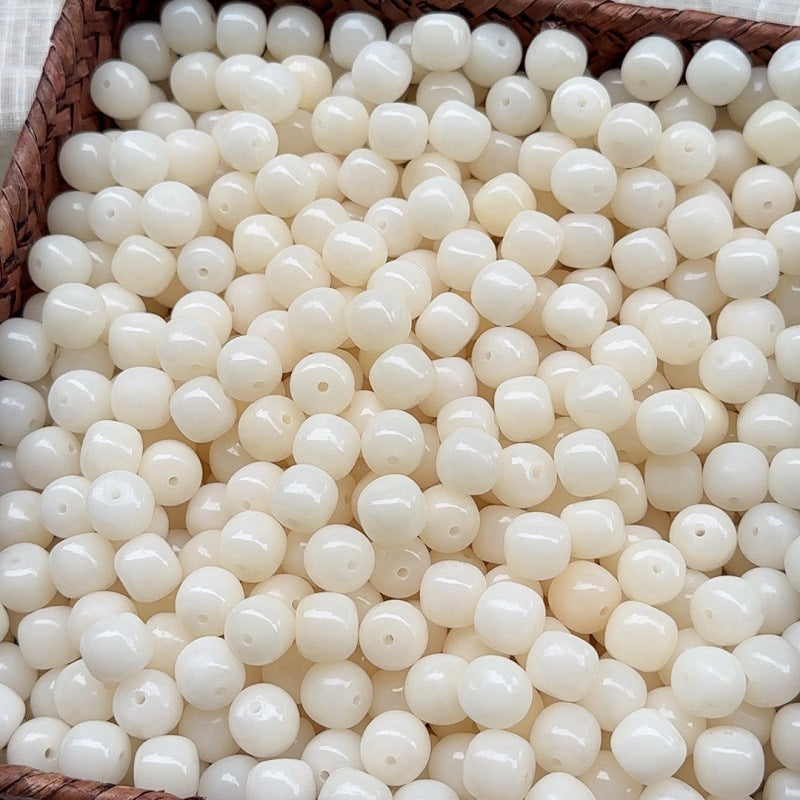 T1024 White Bodhi beads【Barrel 11mm】