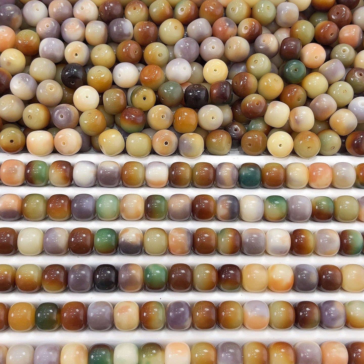 Mix color  bodhi beads 【Barrel 13mm】Big