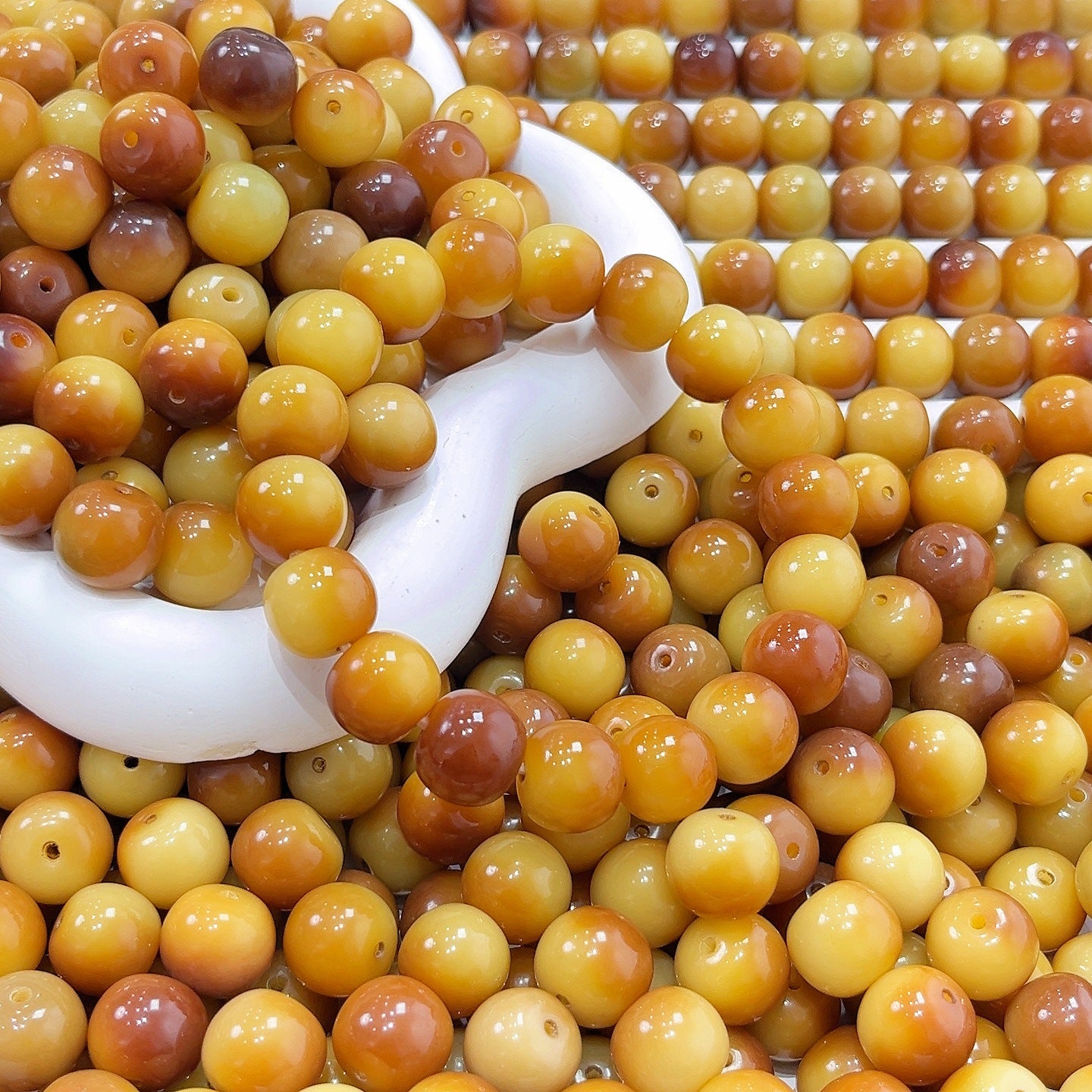 Caramel Bodhi beads【12mm】