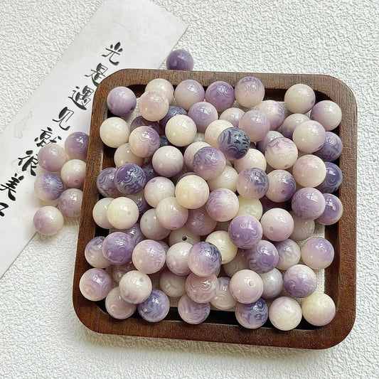 M15-Gradual Purple Nine Character Sutra Bodhi Beads--【Buy 1 Get 1 Bodhi bracelet】