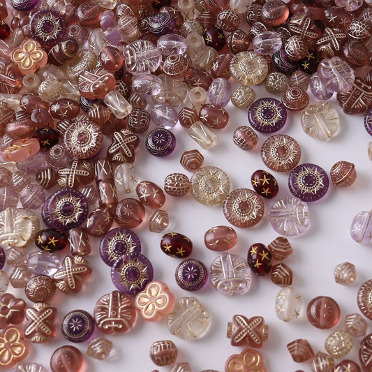 BH03-Czech Vintage Acrylic Beads