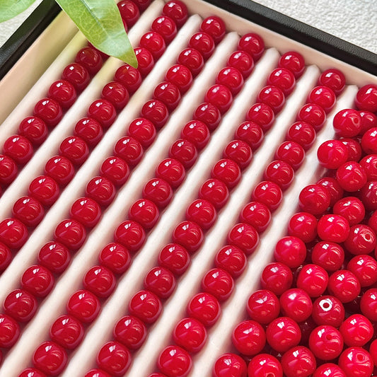 T1023 Bodhi Beads-Cinnabar Red-Money Buy 1 Get 1