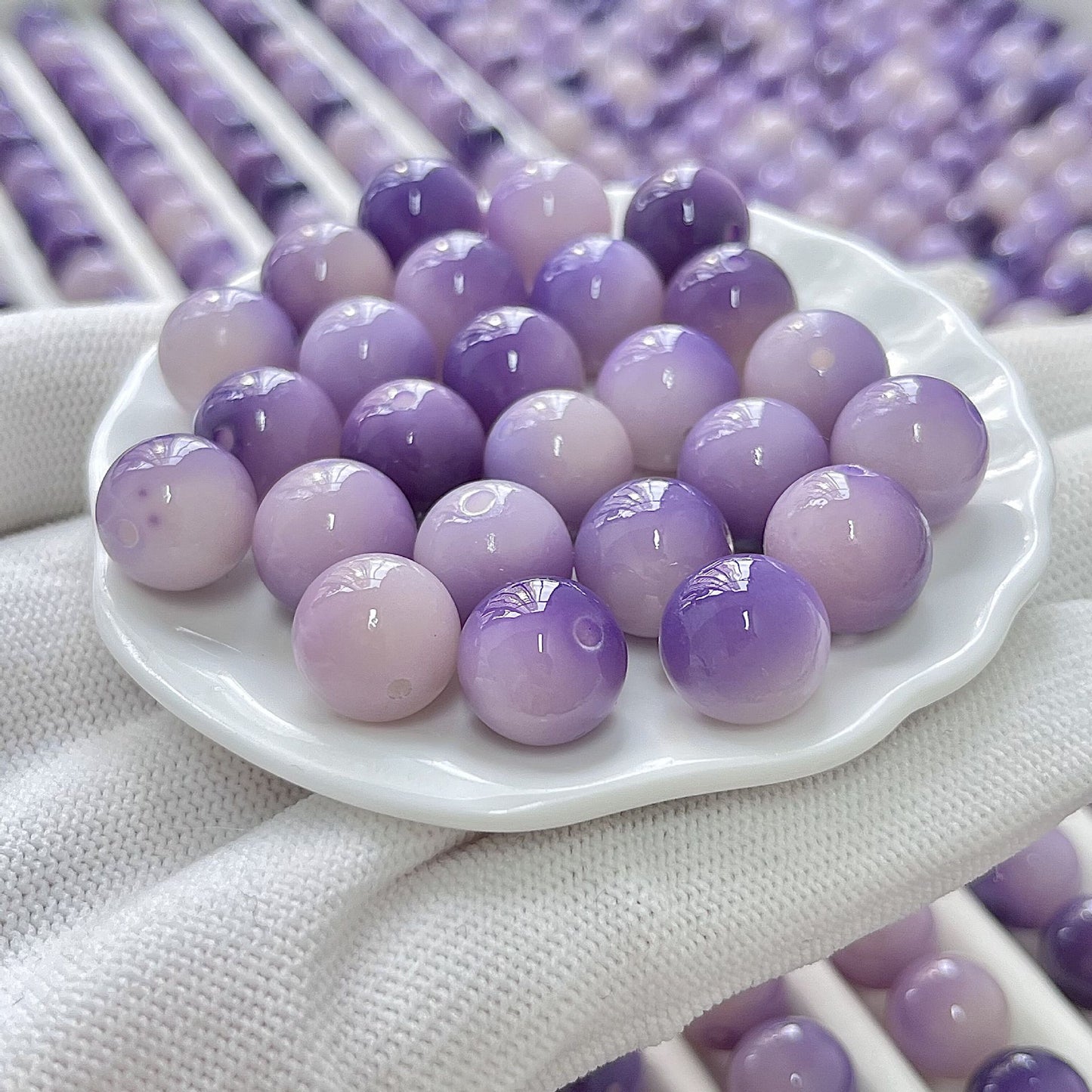 T1026 Bodhi Beads-Purple Butterfly-Good Luck Buy 1 Get 1